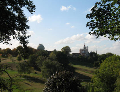 Greenwich Park - View from One Tree Hill to Observatory
