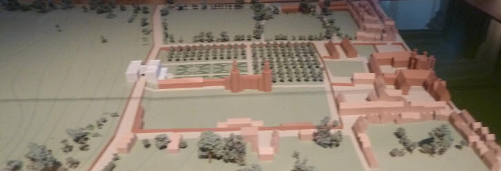 Queen's House - Model of Queen's House and Palace of Placentia