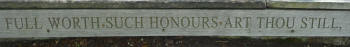 Greenwich Park - bench inscription 7