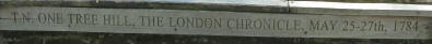 Greenwich Park - bench inscription 9