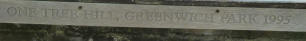 Greenwich Park - bench inscription 10