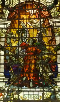 National Maritime Museum - Baltic Exchange stained glass - Victory